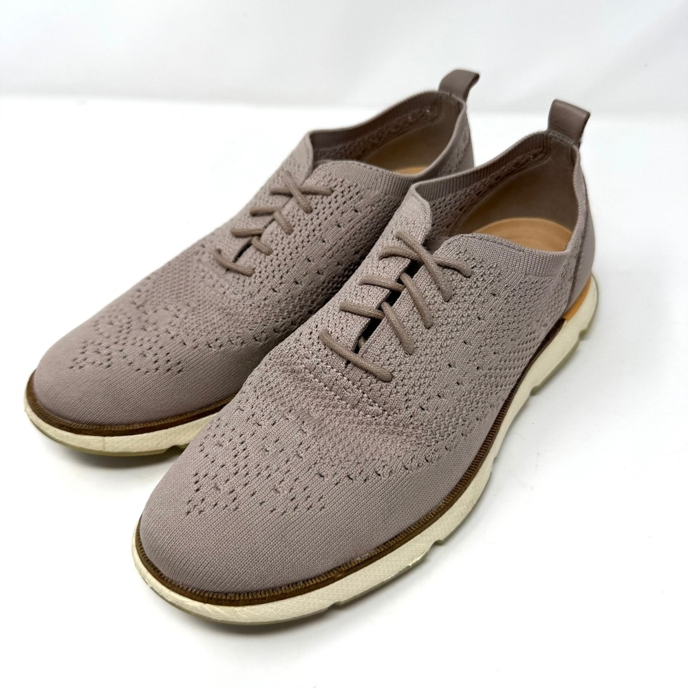 Cole Haan Stitchlite Oxfords Zerogrand Wingtip Shoes Taupe W21641 Women's 7.5B